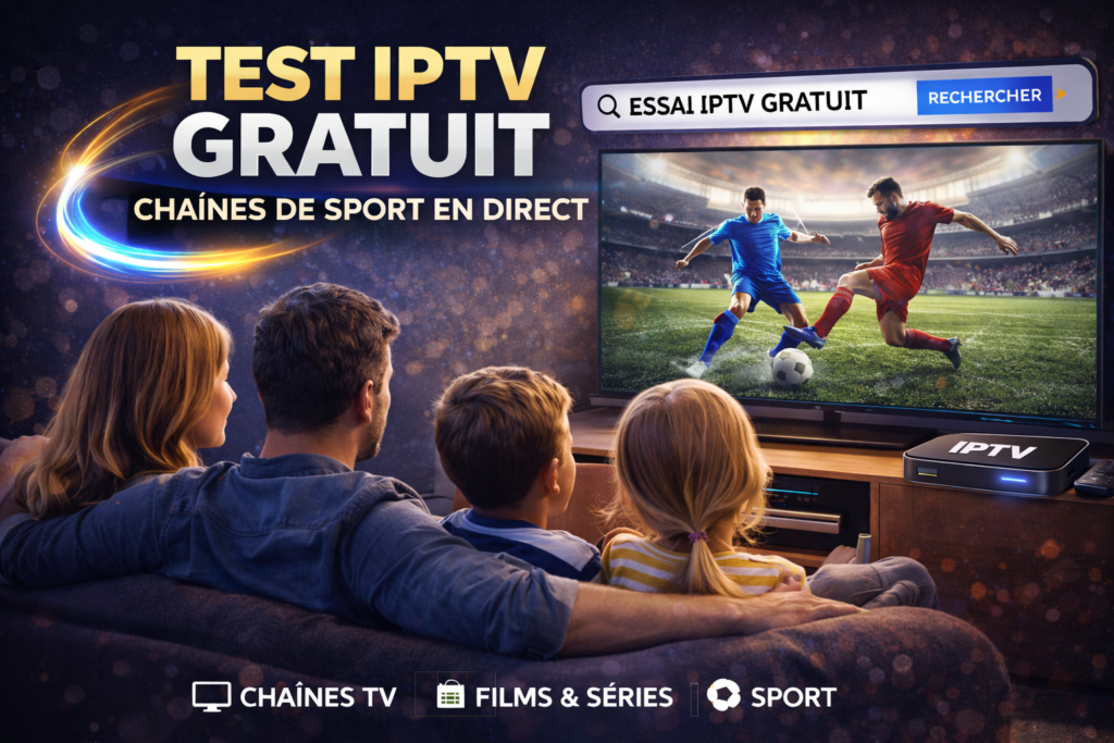 Test IPTV Immédiat